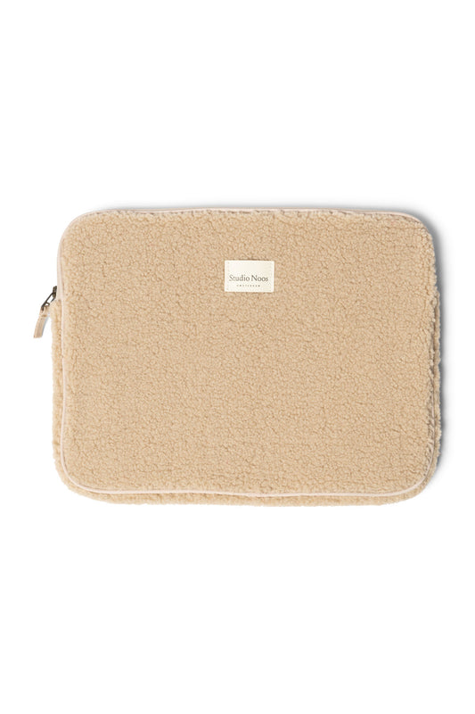 Ecru Teddy Laptop Sleeve | 15inch