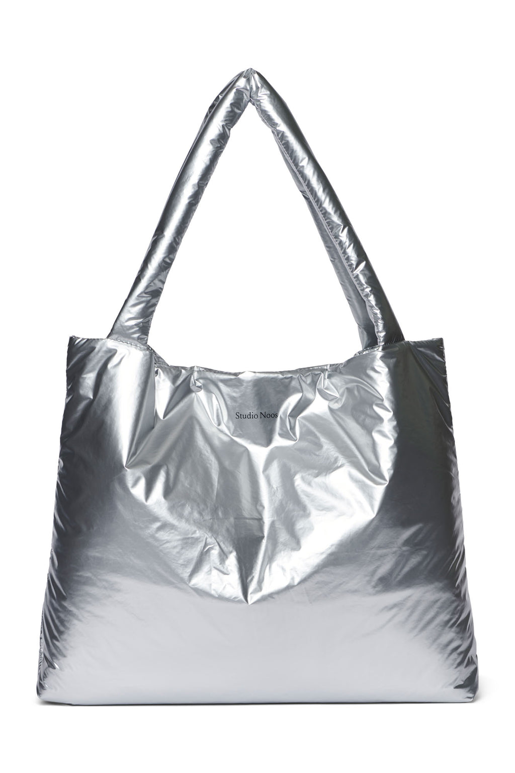 Silver Puffy Mom Bag