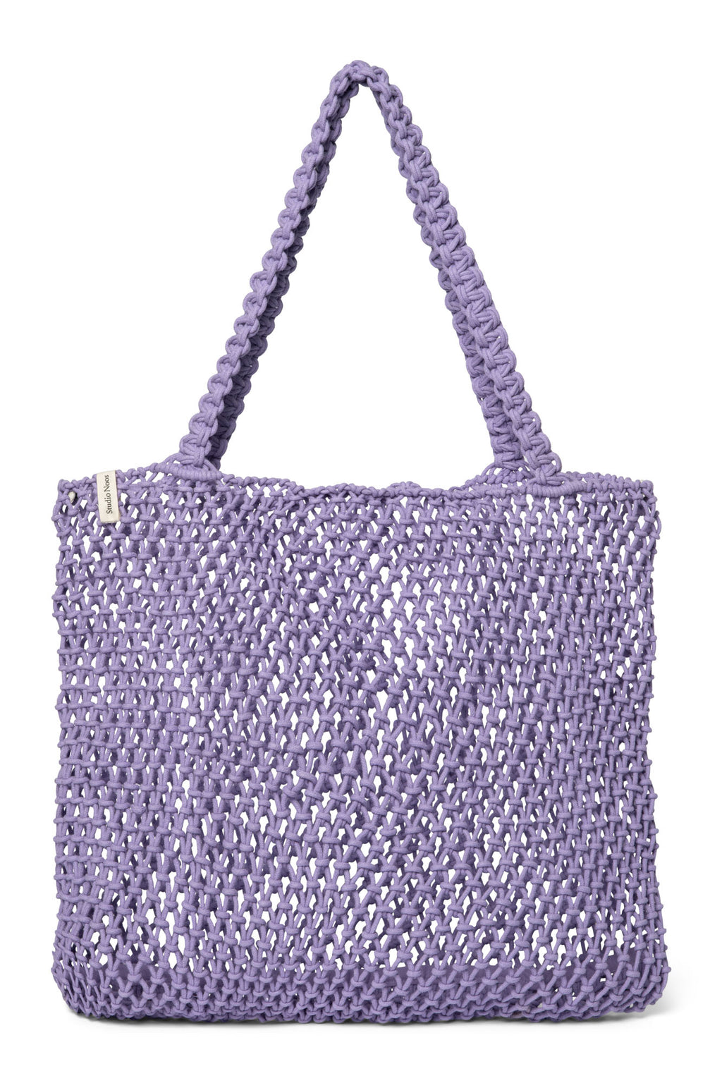 Lilac Macrame Mom Bag